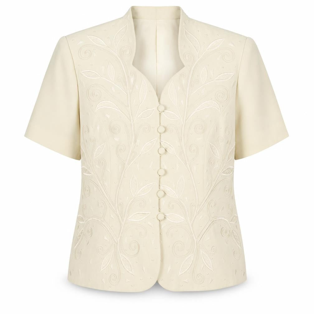 Womens UK Size 18 Gina Regular Ivory Suit Jacket