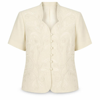 Womens UK Size 18 Gina Regular Ivory Suit Jacket