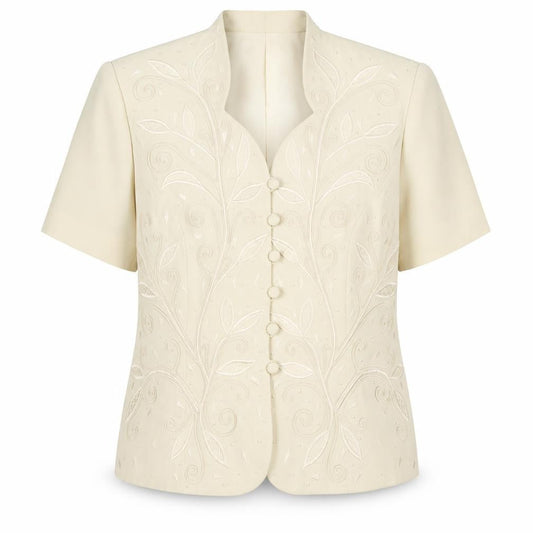 Womens UK Size 18 Gina Regular Ivory Suit Jacket