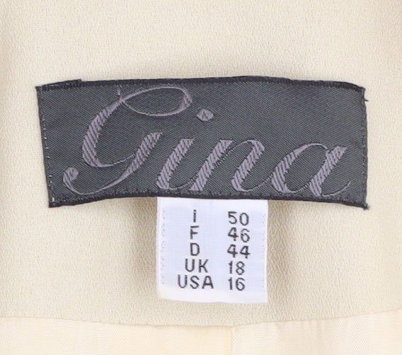 Womens UK Size 18 Gina Regular Ivory Suit Jacket