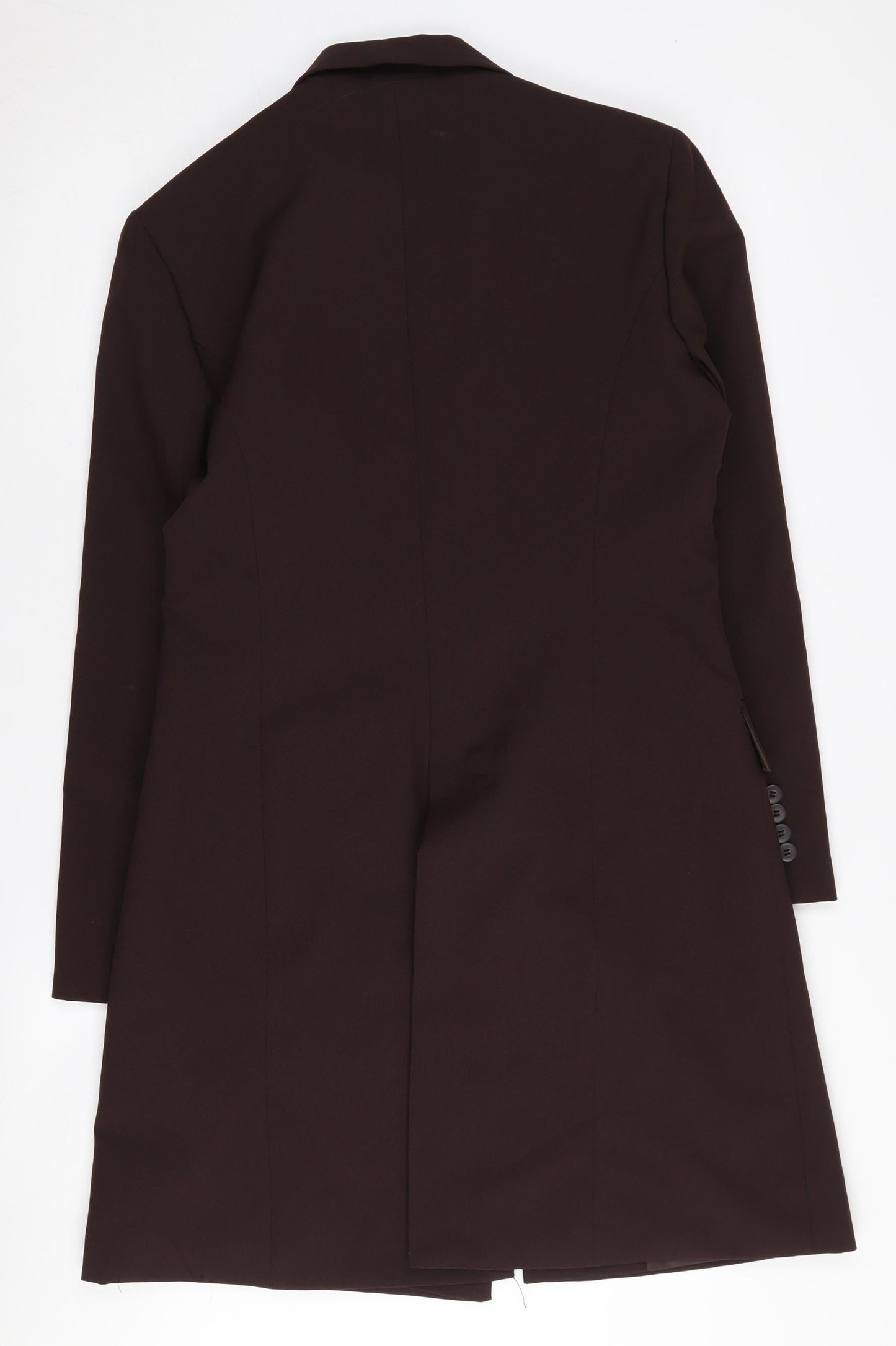 KIT Brown Women's Mid-Length Blazer, UK 14, Polyester