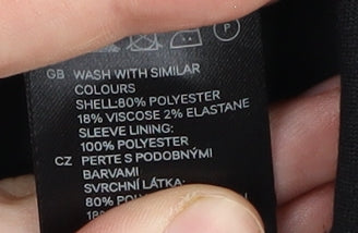 H&M Women's Black Blazer Size 8 Notch Lapel