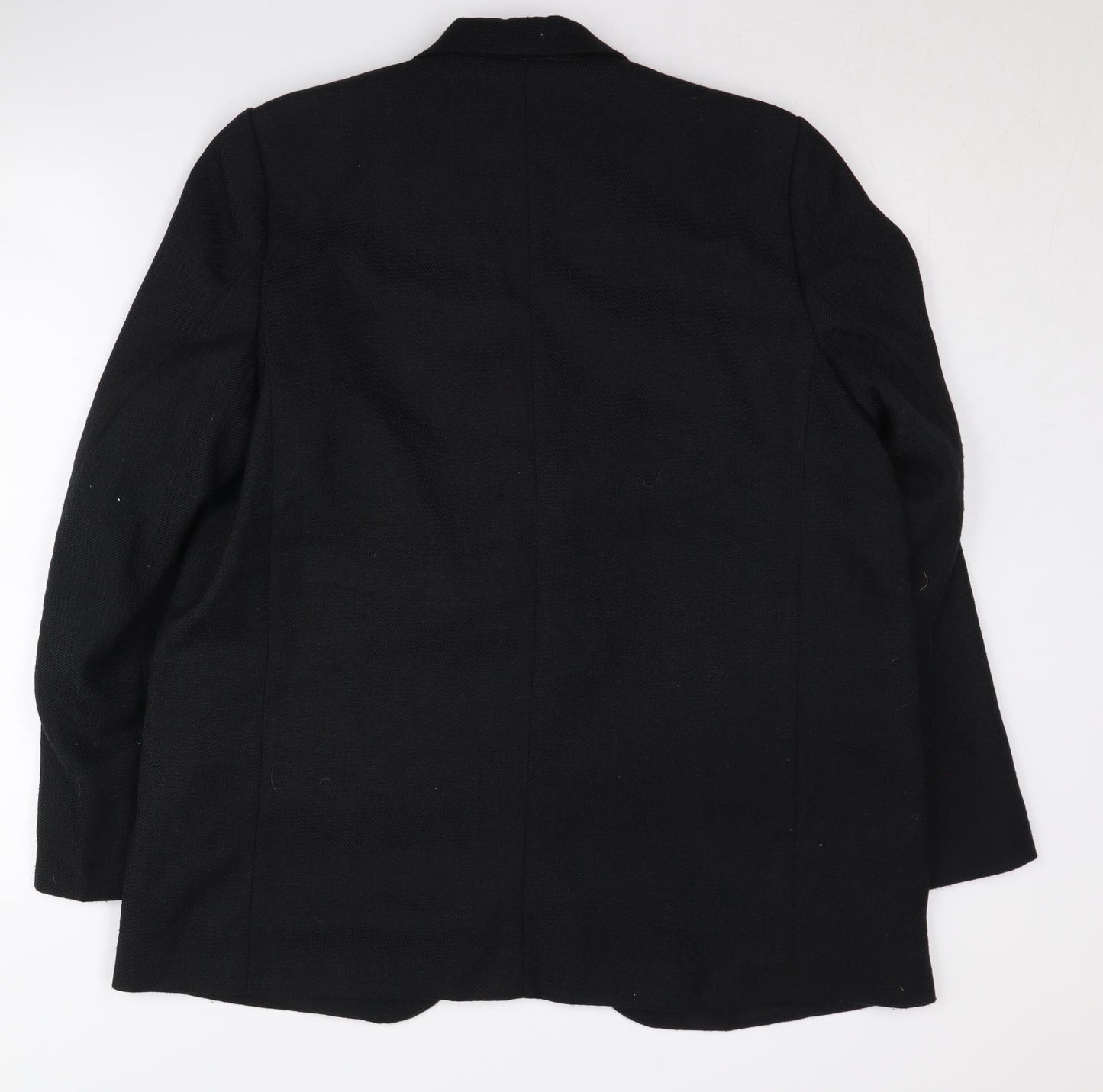 H&M Women's Black Blazer M Single-Breasted Notch