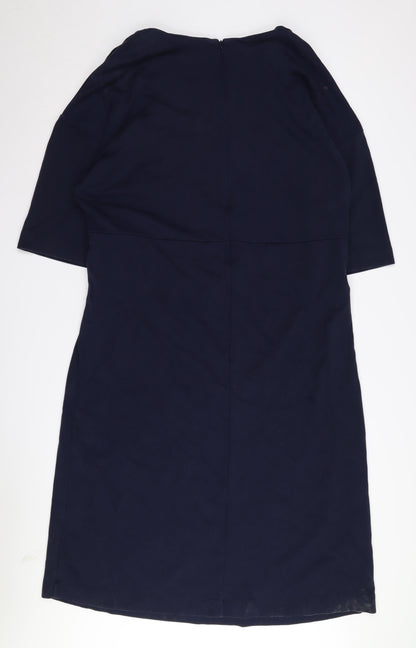 Kin by John Lewis Women's Blue Half Sleeve Dress