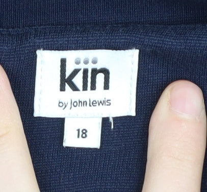 Kin by John Lewis Women's Blue Half Sleeve Dress