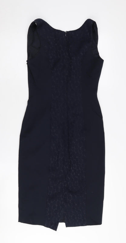 Next Women's Black Sleeveless Sheath Dress - Size 6