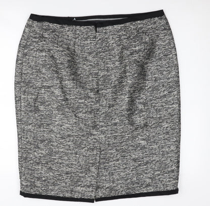 M&Co Women's Grey Pencil Skirt Size 18