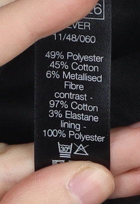 M&Co Women's Grey Pencil Skirt Size 18