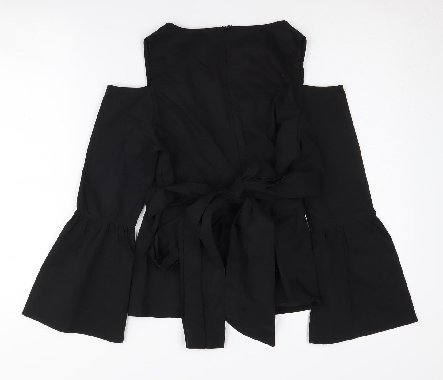 In Vogue Paris Women's Black Cold Shoulder Blouse