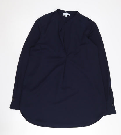 Womens UK Size 8 Warehouse Blue Basic Blouse