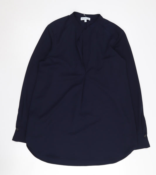 Womens UK Size 8 Warehouse Blue Basic Blouse