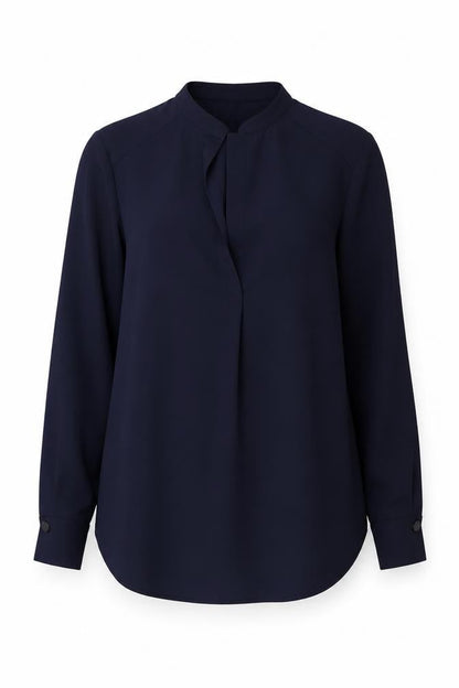 Womens UK Size 8 Warehouse Blue Basic Blouse