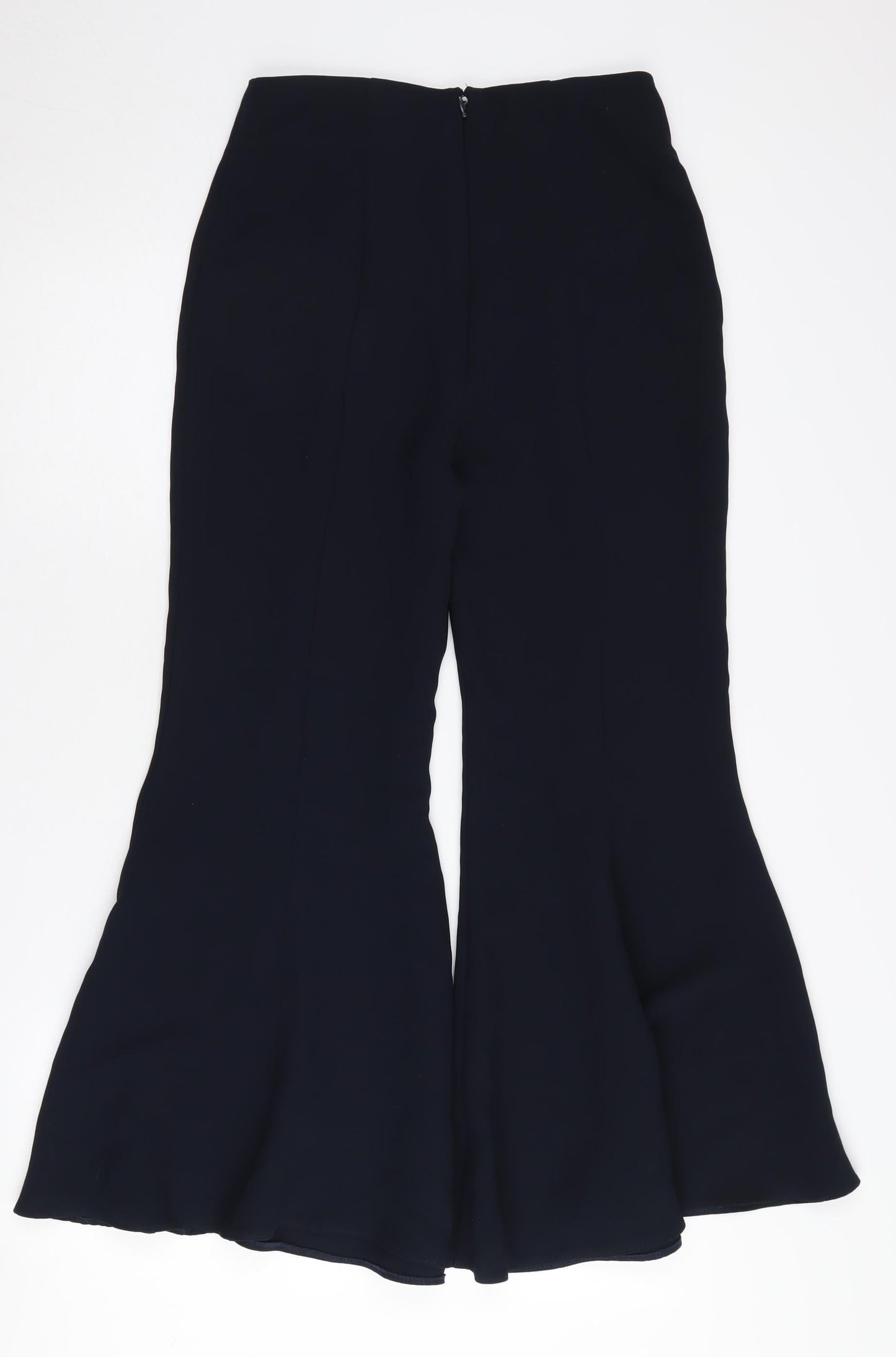 Topshop Women's Black Flared Trousers Size 8
