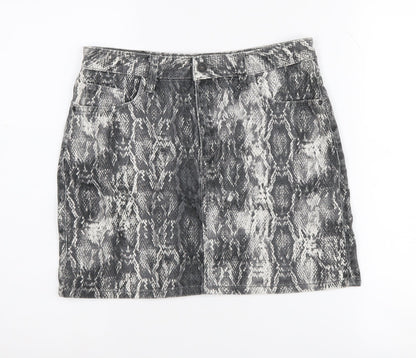 Womens UK Size 12 Zara Straight & Pencil Denim Skirt