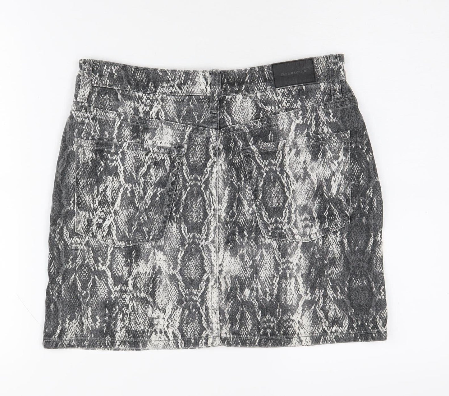Womens UK Size 12 Zara Straight & Pencil Denim Skirt