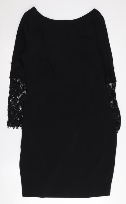 Paper Dolls Women's Black Sheath Dress Size 14