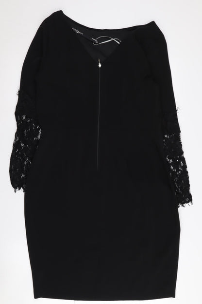 Paper Dolls Women's Black Sheath Dress Size 14