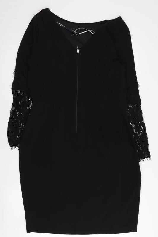 Paper Dolls Women's Black Sheath Dress Size 14