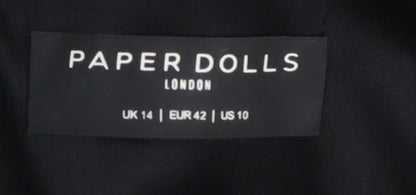 Paper Dolls Women's Black Sheath Dress Size 14