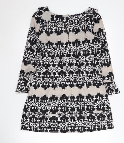 Marks and Spencer Women's Black Geometric Dress Size 12