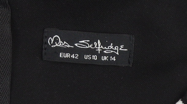 Miss Selfridge Women's Black & White Chevron Pencil Dress