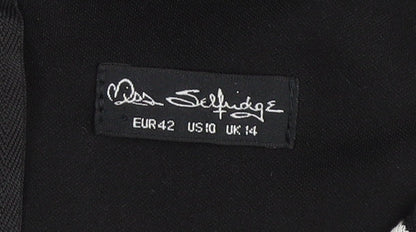 Miss Selfridge Women's Black & White Chevron Pencil Dress