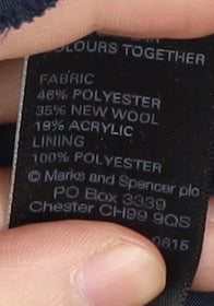 Marks and Spencer Women's Grey Herringbone Skirt, Size 14