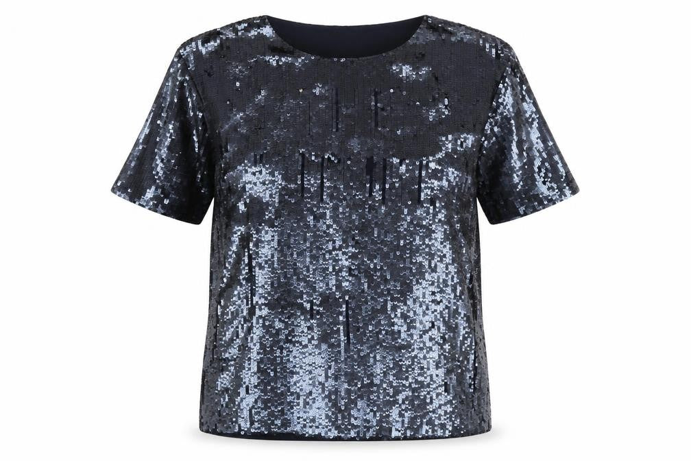 Womens UK Size 6 Topshop Black  T-Shirt