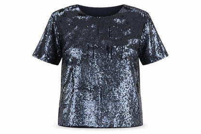 Womens UK Size 6 Topshop Black  T-Shirt