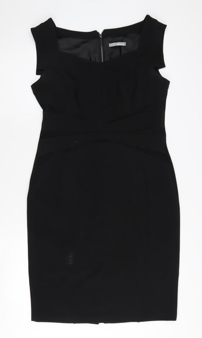 Marks and Spencer Black Sheath Dress Size 14