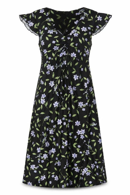River Island Women's Black Floral Dress Size 10