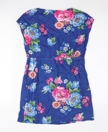 Womens UK Size S Joules Blue Wrap Blouse