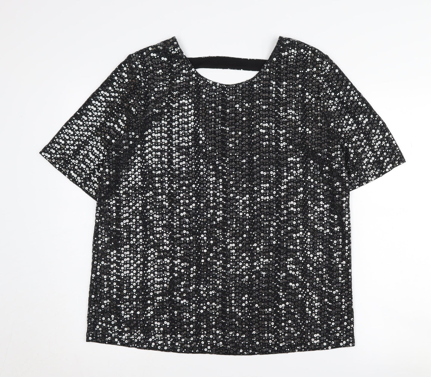 Womens UK Size 16 NEXT Black  T-Shirt
