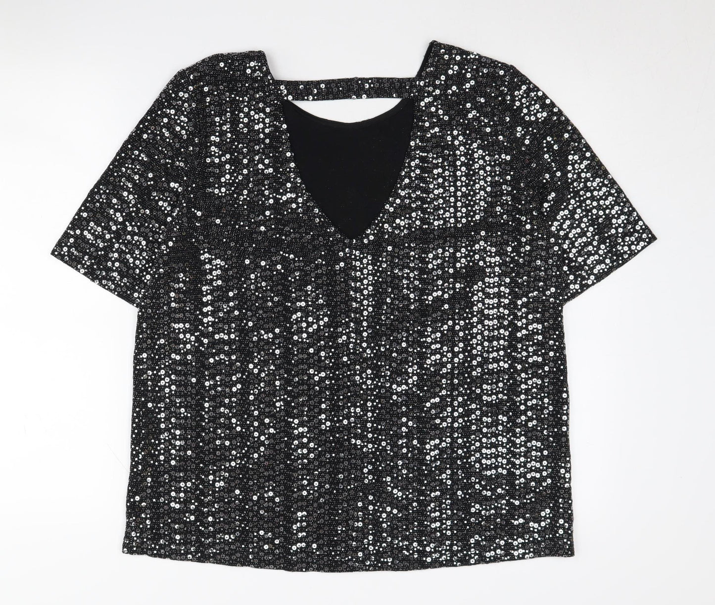 Womens UK Size 16 NEXT Black  T-Shirt