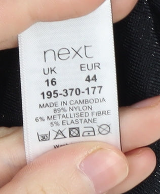 Womens UK Size 16 NEXT Black  T-Shirt