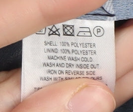 French Connection Women's Check Shirt Dress White Blue Size 8