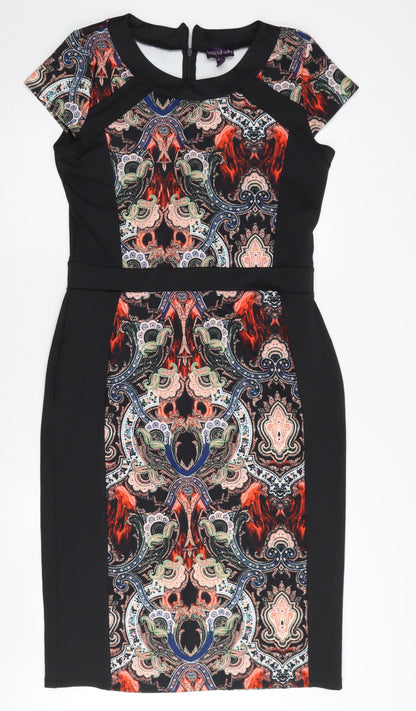 Long Tall Sally Women's Black Paisley Bodycon Dress