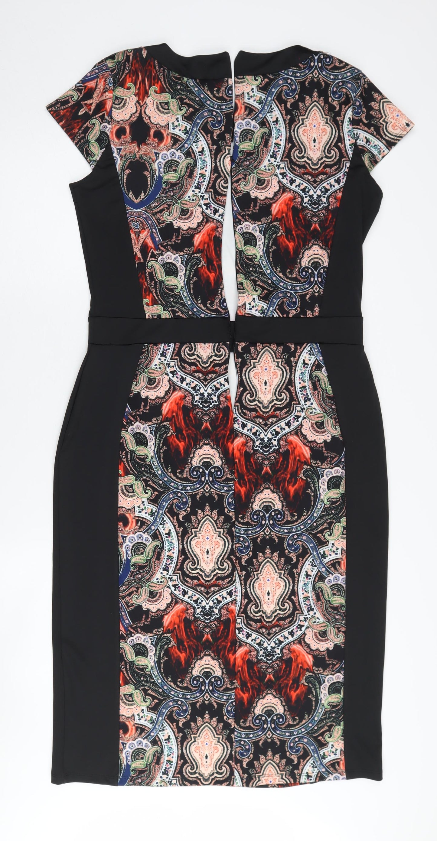 Long Tall Sally Women's Black Paisley Bodycon Dress