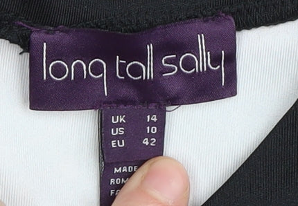 Long Tall Sally Women's Black Paisley Bodycon Dress