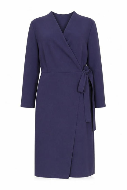 Topshop Petite Purple Wrap Dress - Size 10