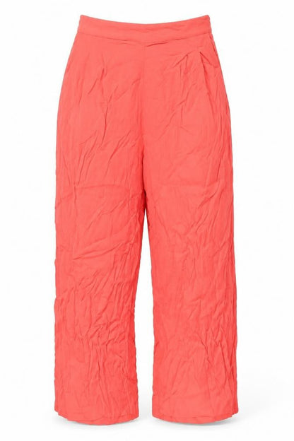 Womens UK Size S MNG Relaxed Fit  Red Trousers