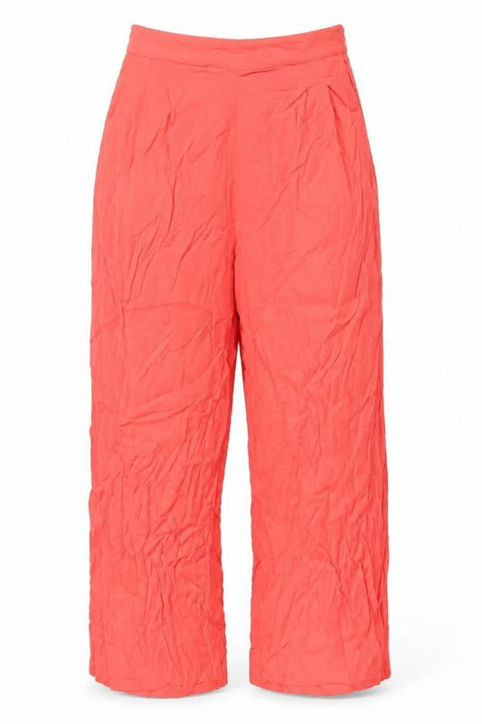 Womens UK Size S MNG Relaxed Fit  Red Trousers