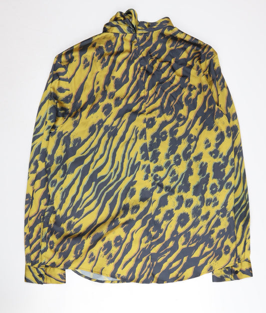 Asos Design Women's Multicoloured Animal Print Blouse 3XL