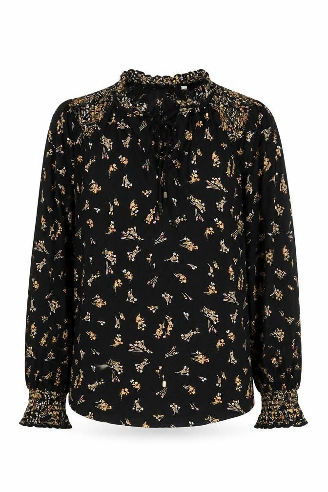 Womens UK Size 8 Fat Face Black  Blouse