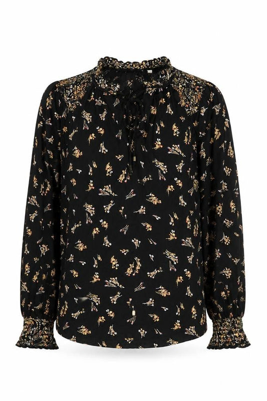 Womens UK Size 8 Fat Face Black  Blouse