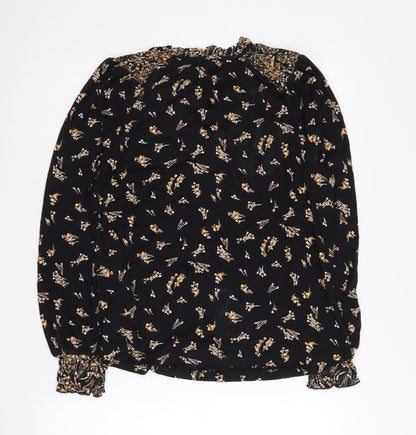 Womens UK Size 8 Fat Face Black  Blouse