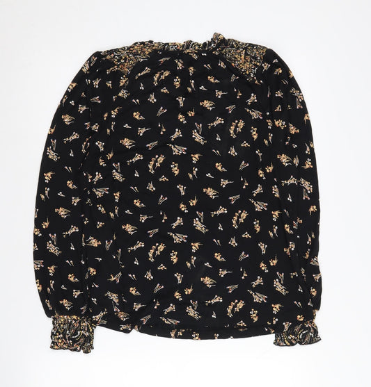 Womens UK Size 8 Fat Face Black  Blouse