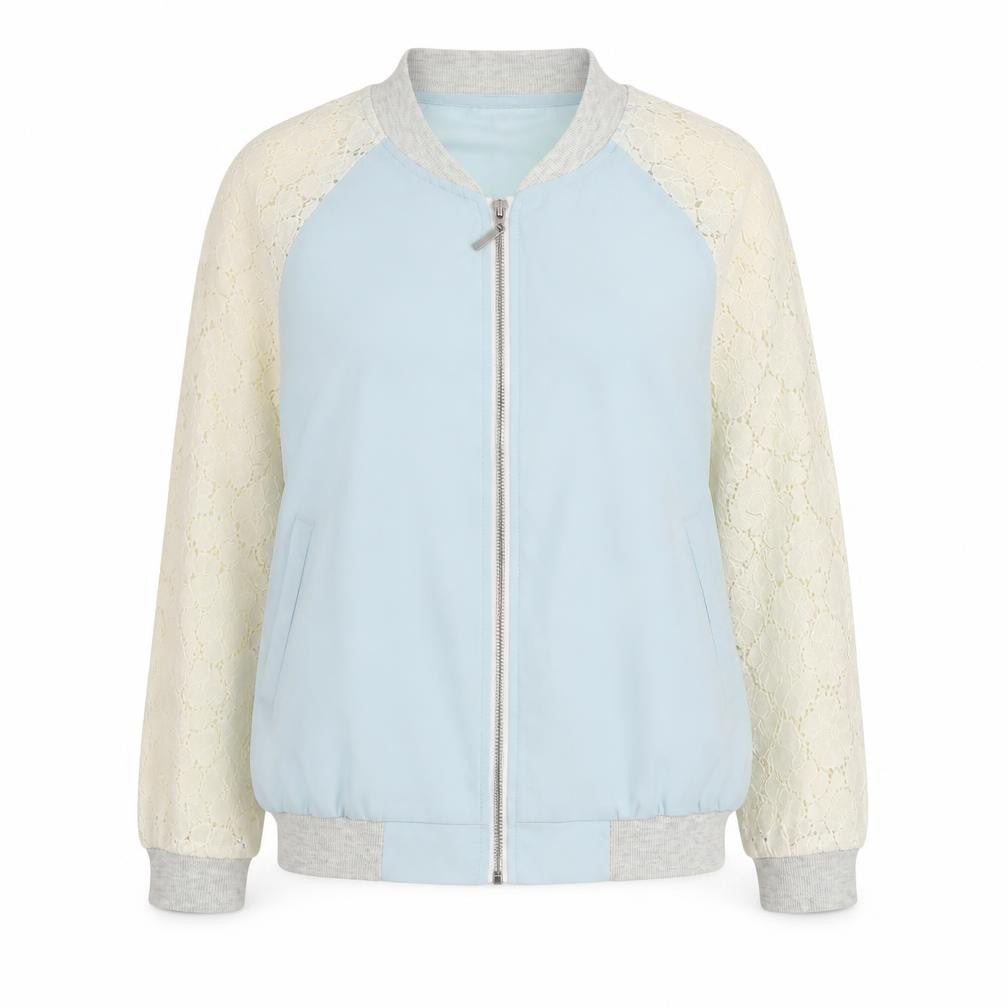 Womens UK Size L FB Sister Blue Bomber Jacket