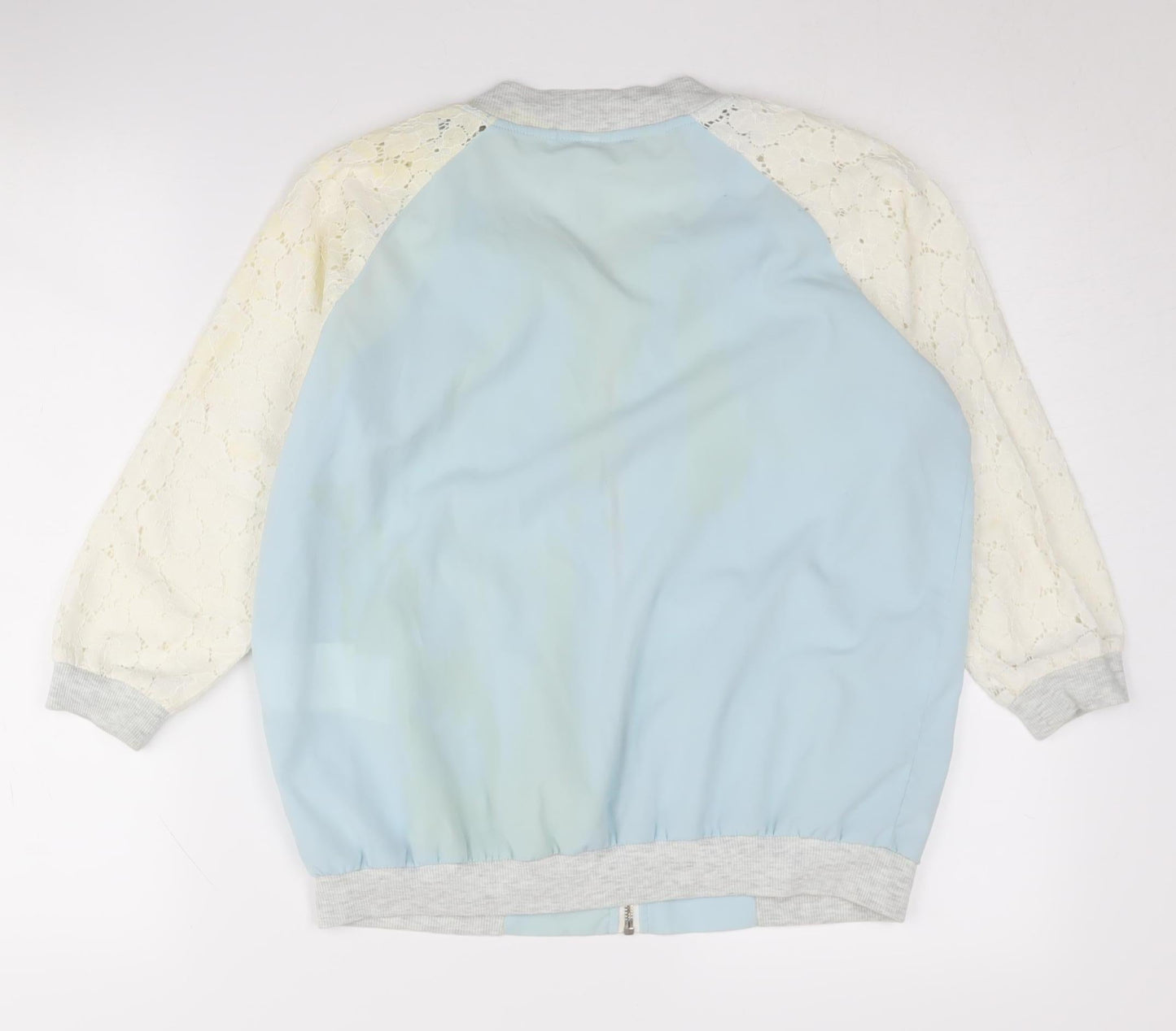 Womens UK Size L FB Sister Blue Bomber Jacket