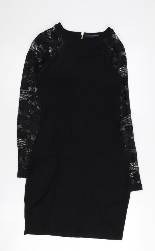 French Connection Women's Black Bodycon Dress Size 10